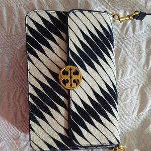 Blue and White Patterned Women's Bag